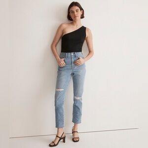 Madewell Distressed Raw Edge Perfect Vintage High Waist jeans size 28